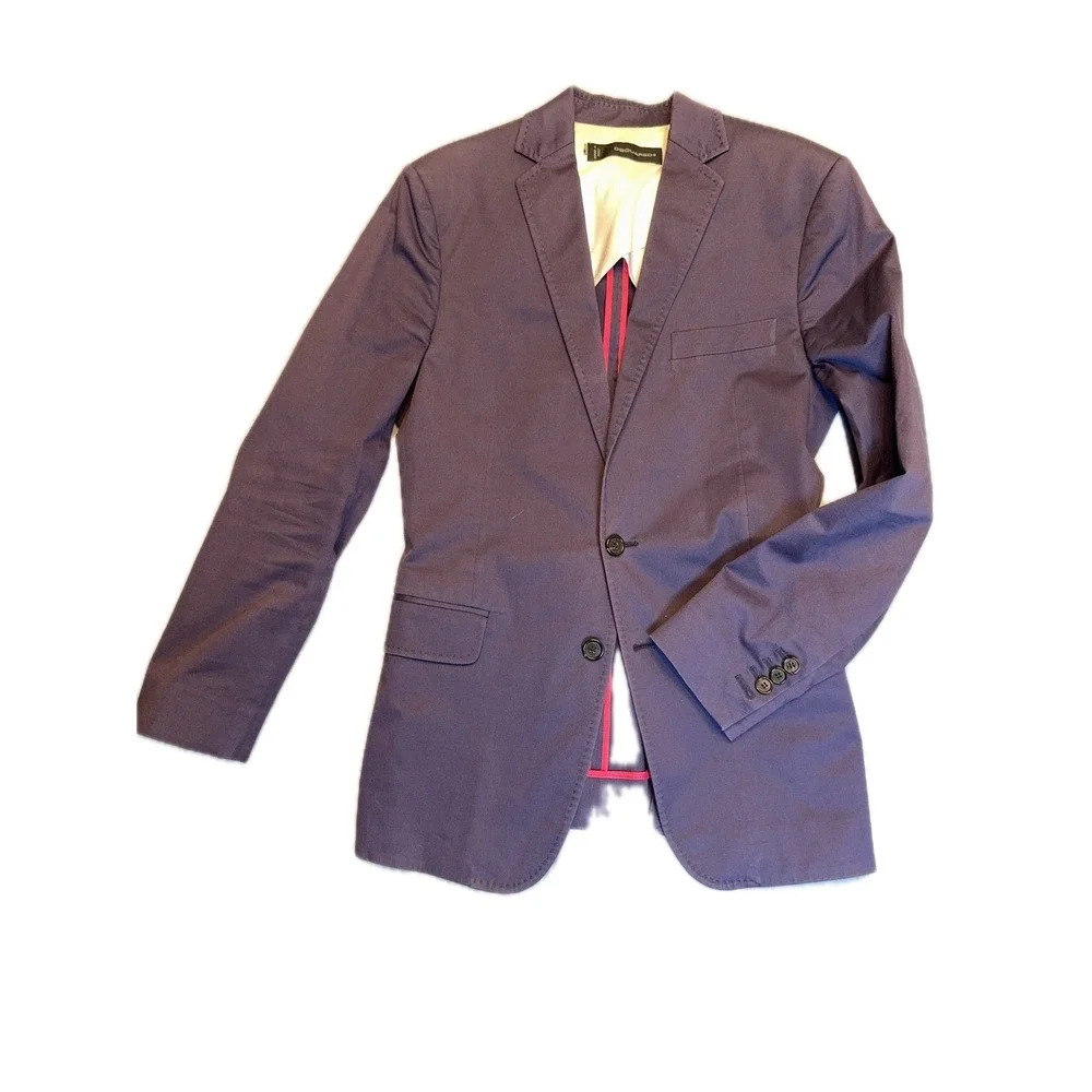 Dsquared2 Mens Sport Coat Blazer Jacket Casual Business Made‎ in Italy 48R